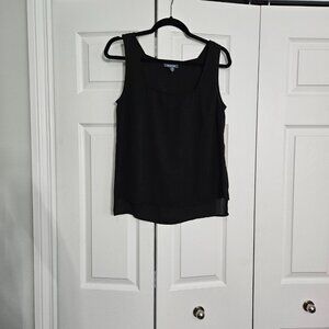 Modcloth Hip to be Square Neck Tank Top in Black Size S